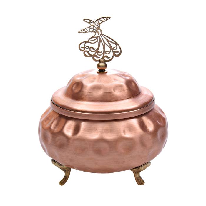 Nusnus Copper Dimple Sugar Bowl Rose Gold