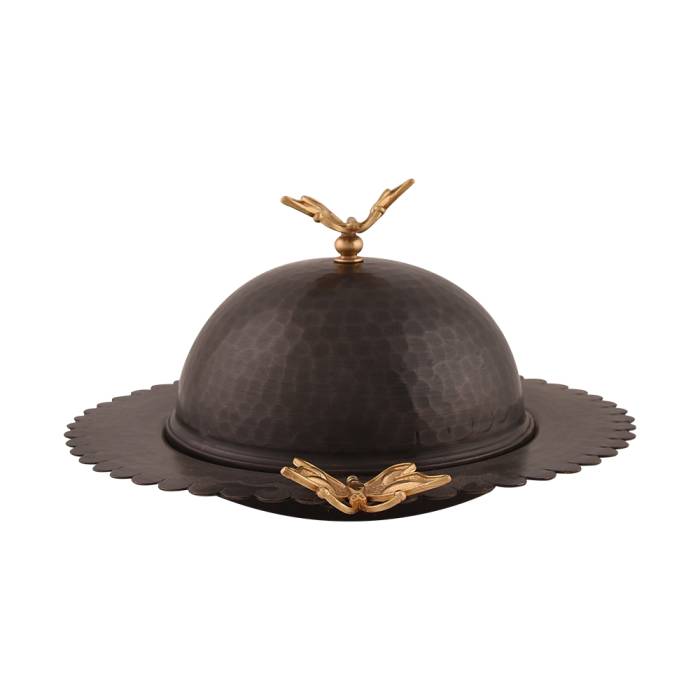 Nusnus Bakır Kelebekli Lokumluk Küre 2 No Orta Boy - 1