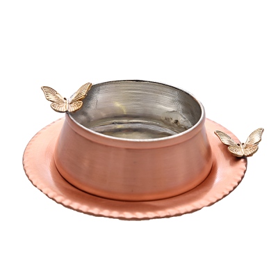 nusnus - Nusnus Copper Butterfly Plate Cookie Holder Rose Gold