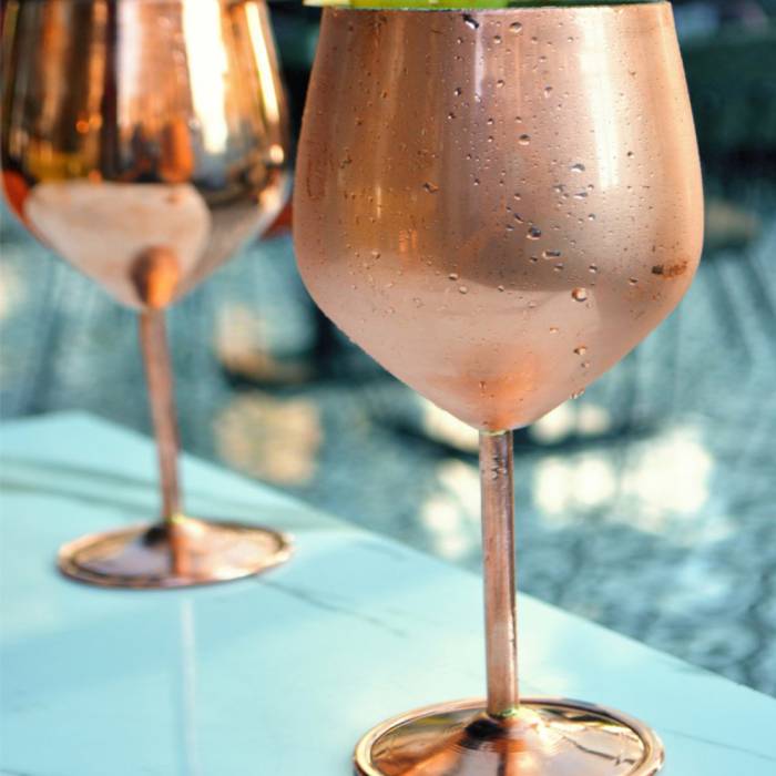 Nusnus Bakır Modern Kadeh Rose Gold