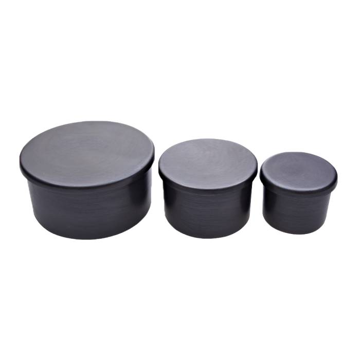 Nusnus Copper Paraffin Candle Holder 3 pcs Black