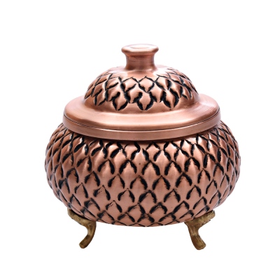 nusnus - Nusnus Copper Staple Footed Sugar Bowl Rose Gold No 1