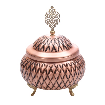 nusnus - Nusnus Copper Staple Footed Sugar Bowl Rose Gold No 3 NS-05097