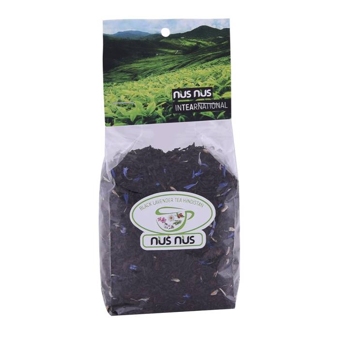 Nusnus Black Lavender Tea 100 Gr Hindistan