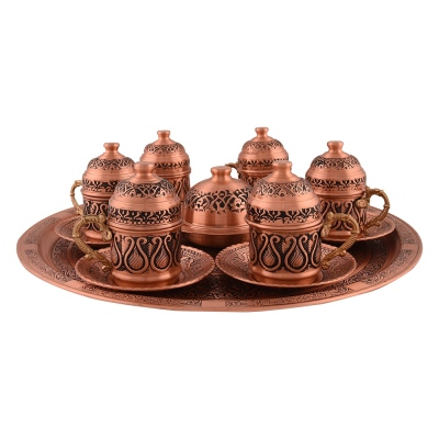 Nusnus Copper Coffee Cup Set of 6 - Thumbnail