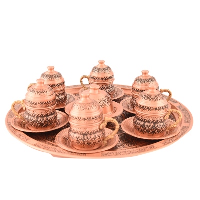 Nusnus Copper Coffee Cup Set of 6 - Thumbnail