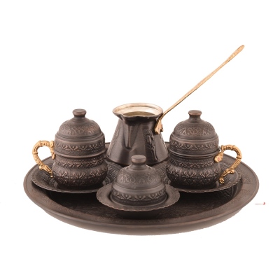 Nusnus Copper Coffee Pot and Boxed Cup Set - Thumbnail