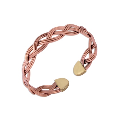 Nusnus Copper Curved Bracelet - Thumbnail