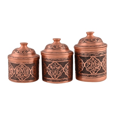 Nusnus Copper Embroidered Spice Rack - Thumbnail