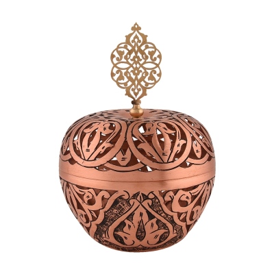Nusnus Copper Openwork Apple Large Size Rose Gold - Thumbnail