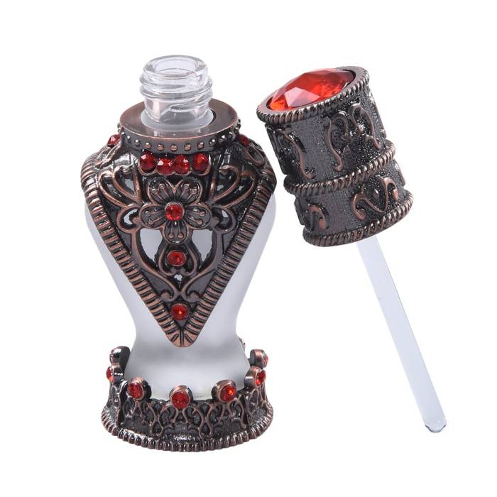 Nusnus Doldurulabilir Kırmızı Taşlı Esans Şişesi 3 ml AB90 - 2