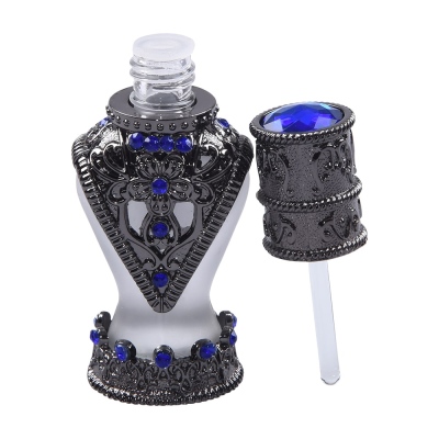 Nusnus Refillable Blue Stone Essence Bottle Black 3 ml AB90 - 2