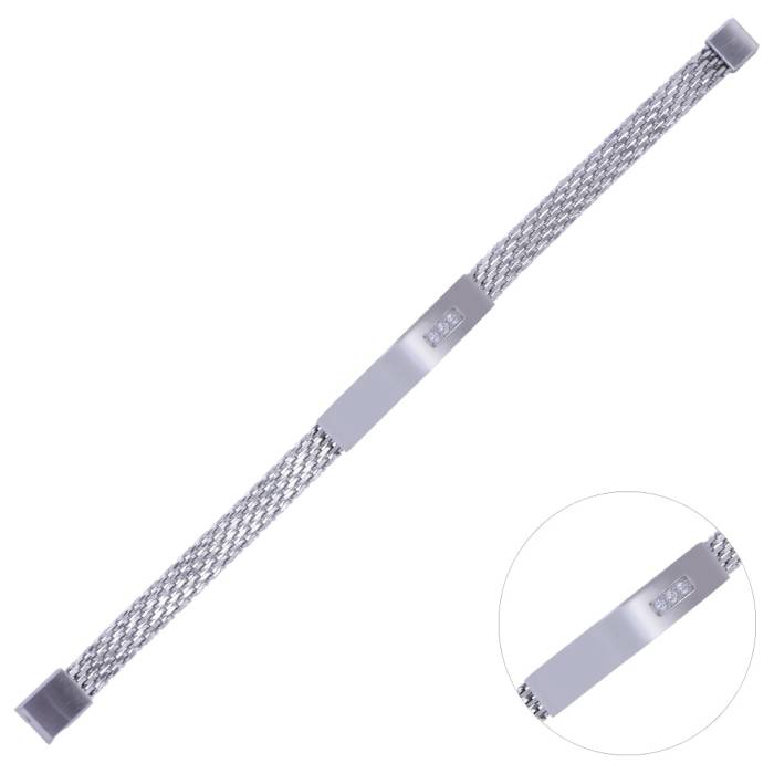 Nusnus Men's Steel Bracelet CB 5004 Silver Colour