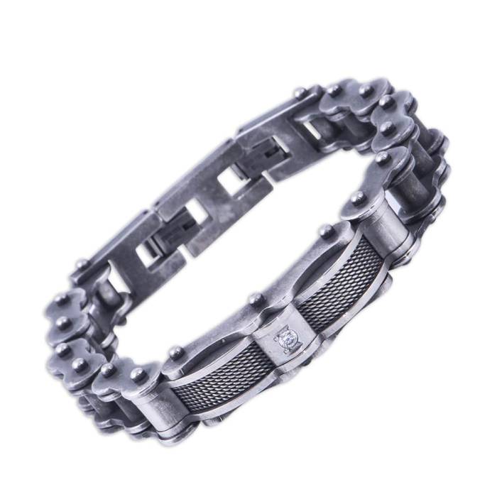 Nusnus Men's Steel Bracelet CB 5006 Silver