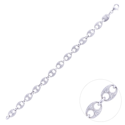 nusnus - Nusnus Silver Stone Bracelet 24.6