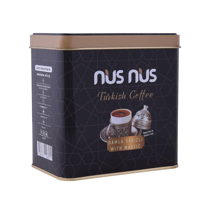 Nusnus Mastic Gum Turkish Coffee 250 Metal Box