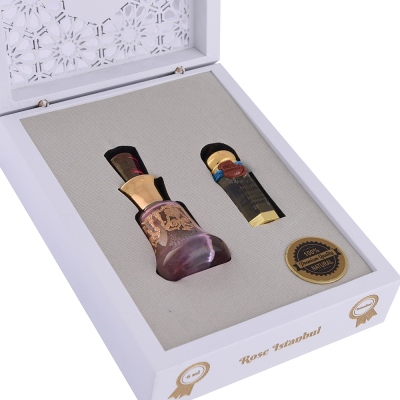 Nusnus Rose Oil Natural (Ward Istanbul) 6 ml Wooden Box - Thumbnail