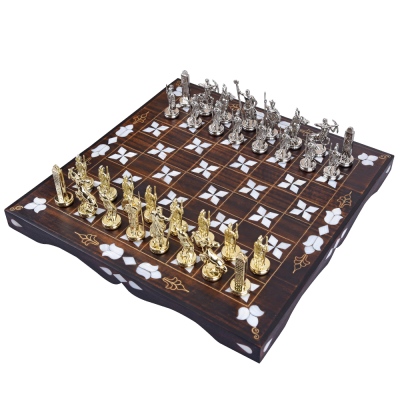 nusnus - Nusnus Mother of Pearl Inlaid Chess No:3