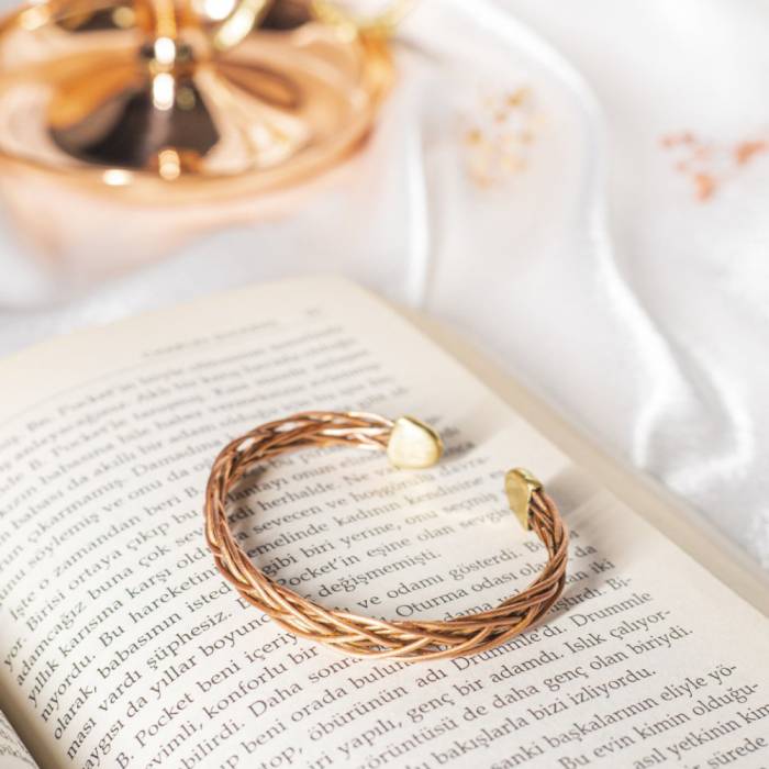 Nusnus Copper Fine Knit Bracelet