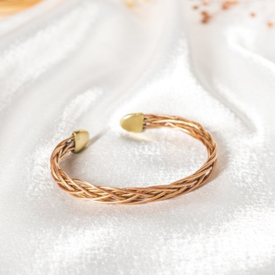 Nusnus Copper Fine Knit Bracelet - Thumbnail