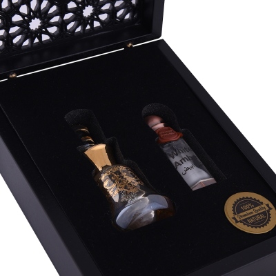 Nusnus White Amber 12 ml Wooden Box - Thumbnail