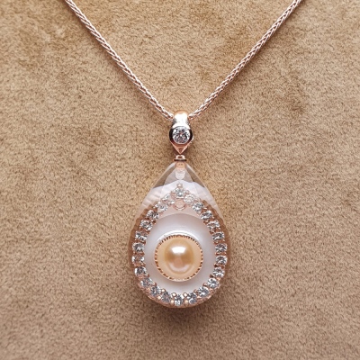 nusnus - NusPearl012 Pearl & Mother of Pearl Necklace