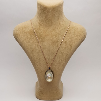 NusPearl031 (Pearl & Oyster Necklace) - Thumbnail