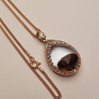 nusnus - NusRown002 (Brown Zircon Pendant)