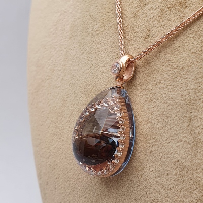 NusRown002 (Brown Zircon Pendant) - 2