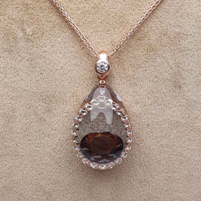 NusRown002 (Brown Zircon Pendant) - 3