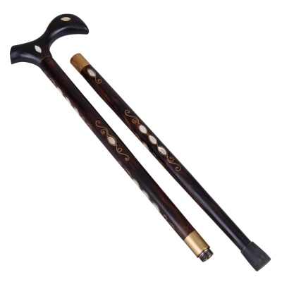Pearlescent Two Piece Screw System Walking Stick - Thumbnail