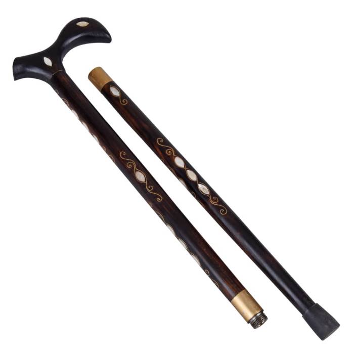 Pearlescent Two Piece Screw System Walking Stick