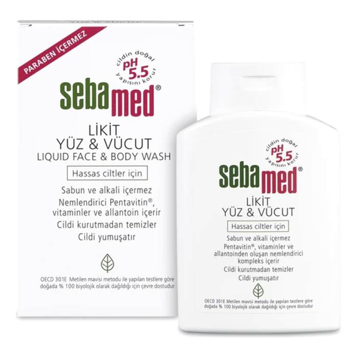 Sebamed Liquid Face & Body Cleanser 200 ml