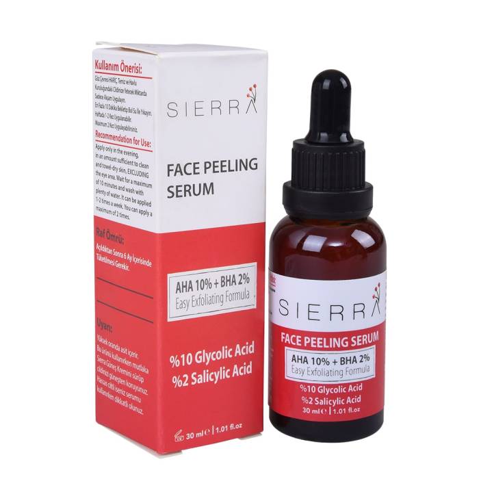 Sierra Cilt Yenileyici AHA-BHA Peeling Serum 30 ml (Akne ve Siyah Noktalar İçin) - 1