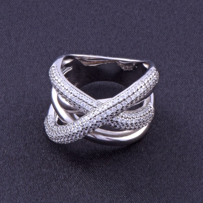 Silver Ring with Inline Stone 9.5 Gr - Thumbnail