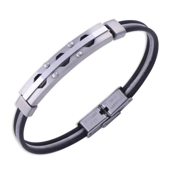 Black Steel Men's Bracelet CB 5003 NS-04046