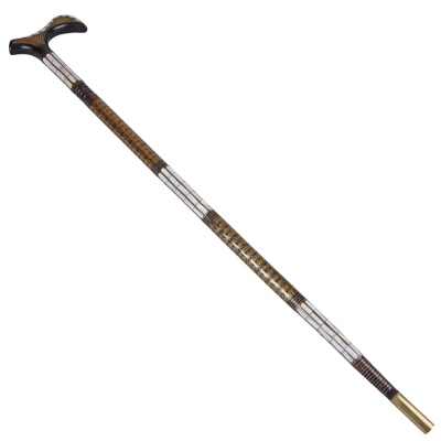 nusnus - Special Filigree and Mother of Pearl Embroidered Walking Stick No:7