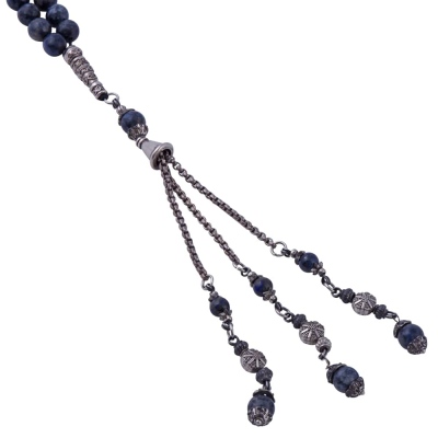 T-0848 Lapis Lazuli Stone Rosary - 2
