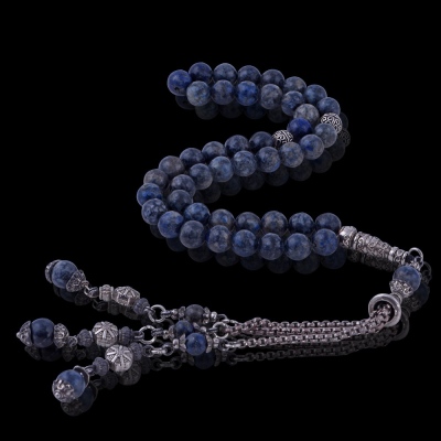 T-0848 Lapis Lazuli Stone Rosary - 3