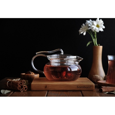 Taşev Cinnamon-Strainer Teapot 450ml - Thumbnail