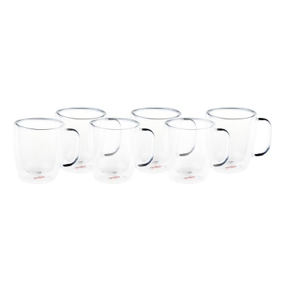 Taşev - Tasev Kimi 6 Person Double Walled Coffee Cup Set