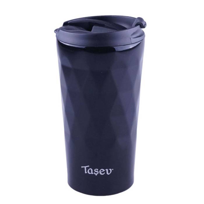 Taşev Pira Bardak Termos Siyah 350 ml