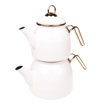 Tasev - Tasev Sultani Teapot Set Cream