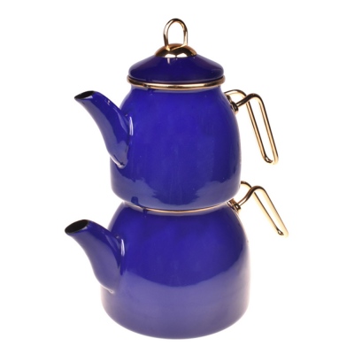 Tasev - Tasev Sultani Teapot Set Navy Blue