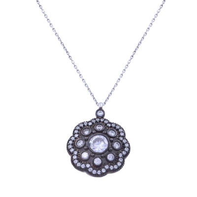 nusnus - Silver Necklace with Stone