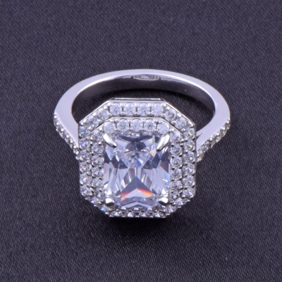 Tek Taş Gümüş Yüzük 4.9 Gr - 2