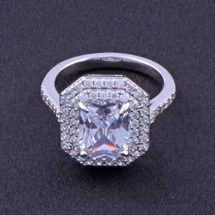 Tek Taş Gümüş Yüzük 4.9 Gr - 2