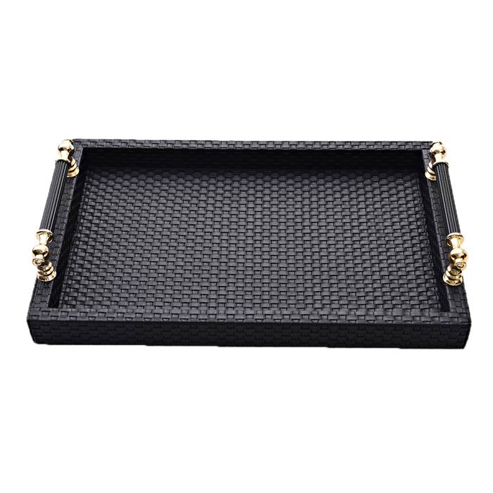 Tray Rectangular 28*30 Cm Black M06101