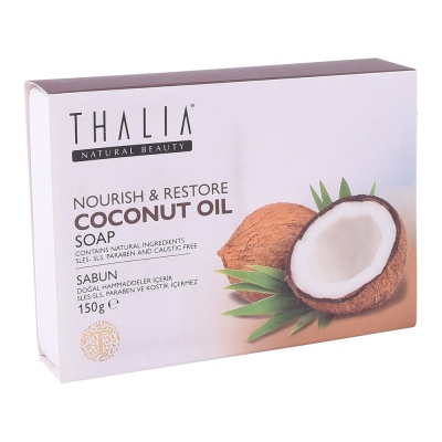Thalia - Thalia Hindistan Cevizi Yağlı Besleyici Ve Onarıcı Sabun 150 Gr