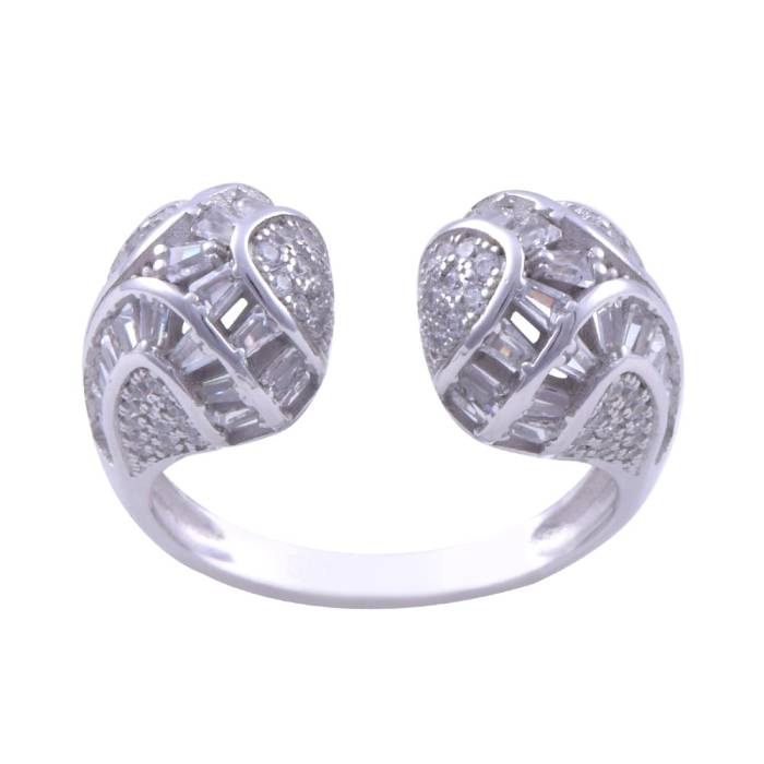 925 Sterling Silver Women's Silver Ring 5.4 gr